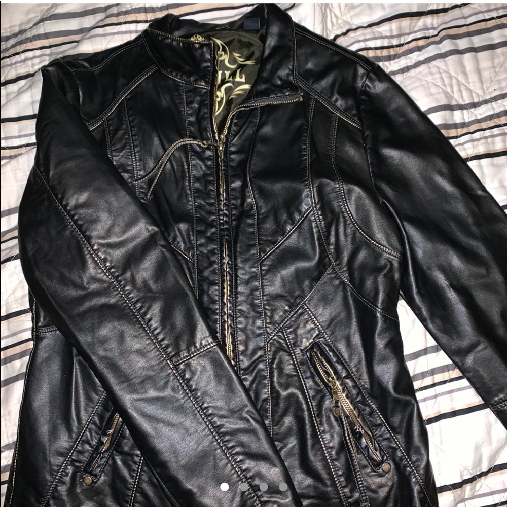Pleather Jacket - Size M! Like new!